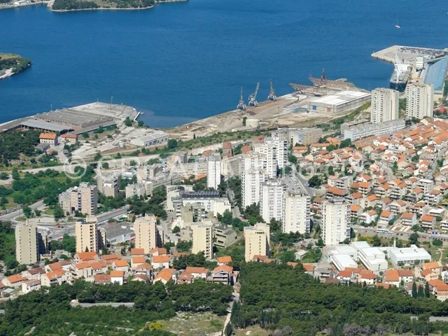 Aerial view of apartment in Sibenik