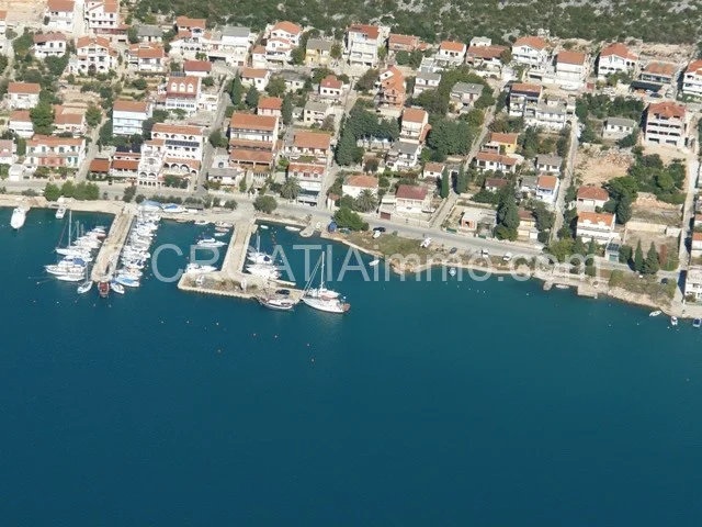 Aerial view of apartment with sea view in Tisno