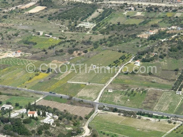Aerial view of newly built commercial property in Sibenik surroundings