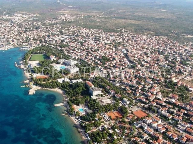 Aerial view of house with garden in Vodice